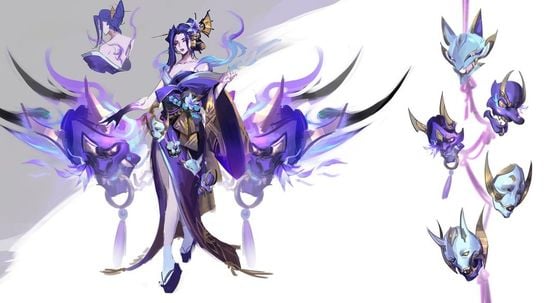 Concept art 'Spirit Blossom' de Morgana - League of Legends