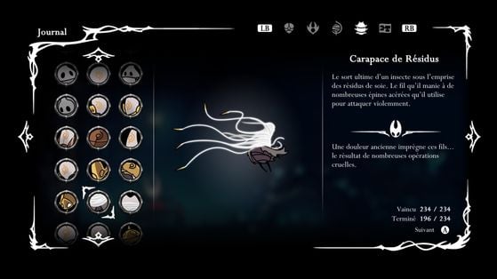 Carapace de Résidus - Hollow Knight : Silksong