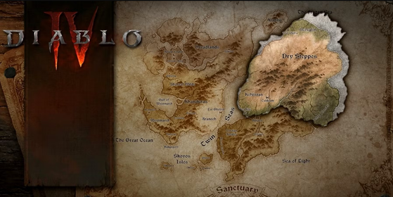 Carte présentée sur le site officiel de Blizzard - Diablo IV