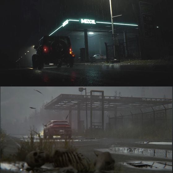 La station de Resident Evil 2 Remake en 1998 vs 2026 dans Requiem - Resident Evil Requiem