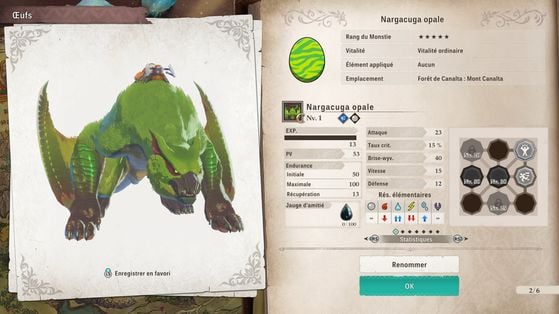 Nargacuga opale - Monster Hunter Stories 3 : Twisted Reflection