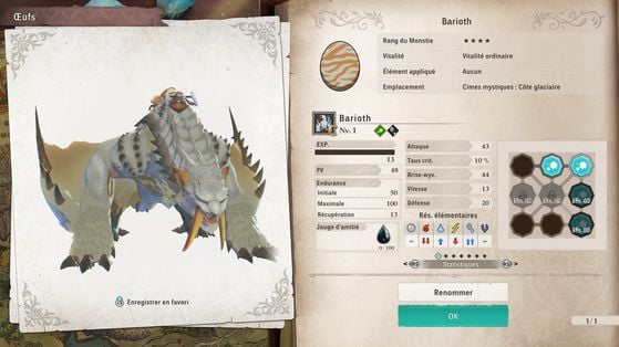 Barioth - Monster Hunter Stories 3 : Twisted Reflection