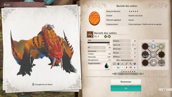 Barioth des sables - Monster Hunter Stories 3 : Twisted Reflection