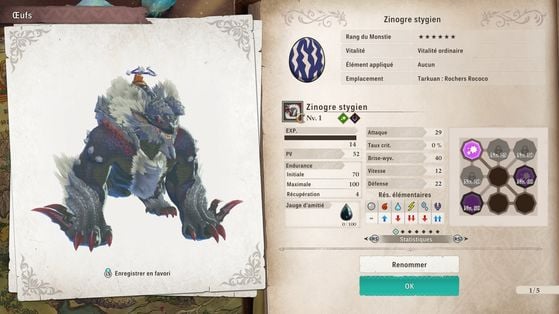 Zinogre stygien - Monster Hunter Stories 3 : Twisted Reflection