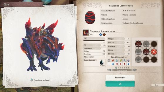 Glavenus Lame-chaos - Monster Hunter Stories 3 : Twisted Reflection