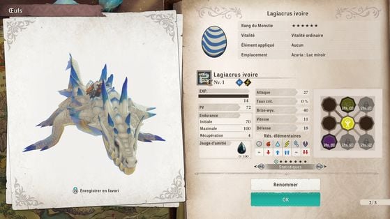 Lagiacrus ivoire - Monster Hunter Stories 3 : Twisted Reflection