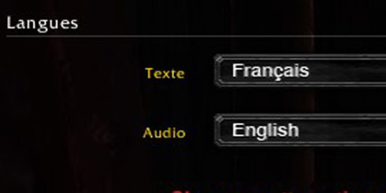 Texte en français et voix anglaises IG