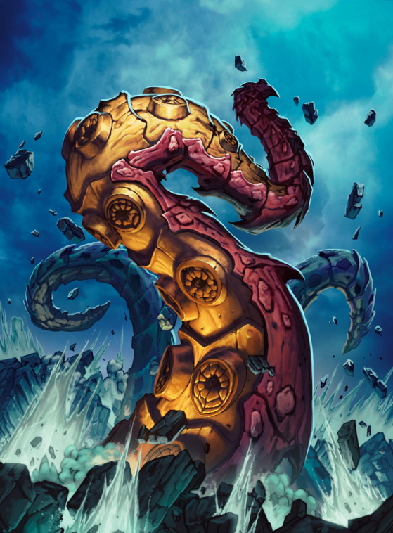 FanArt de trois des nombreux tentacules de N'Zoth - Hearthstone