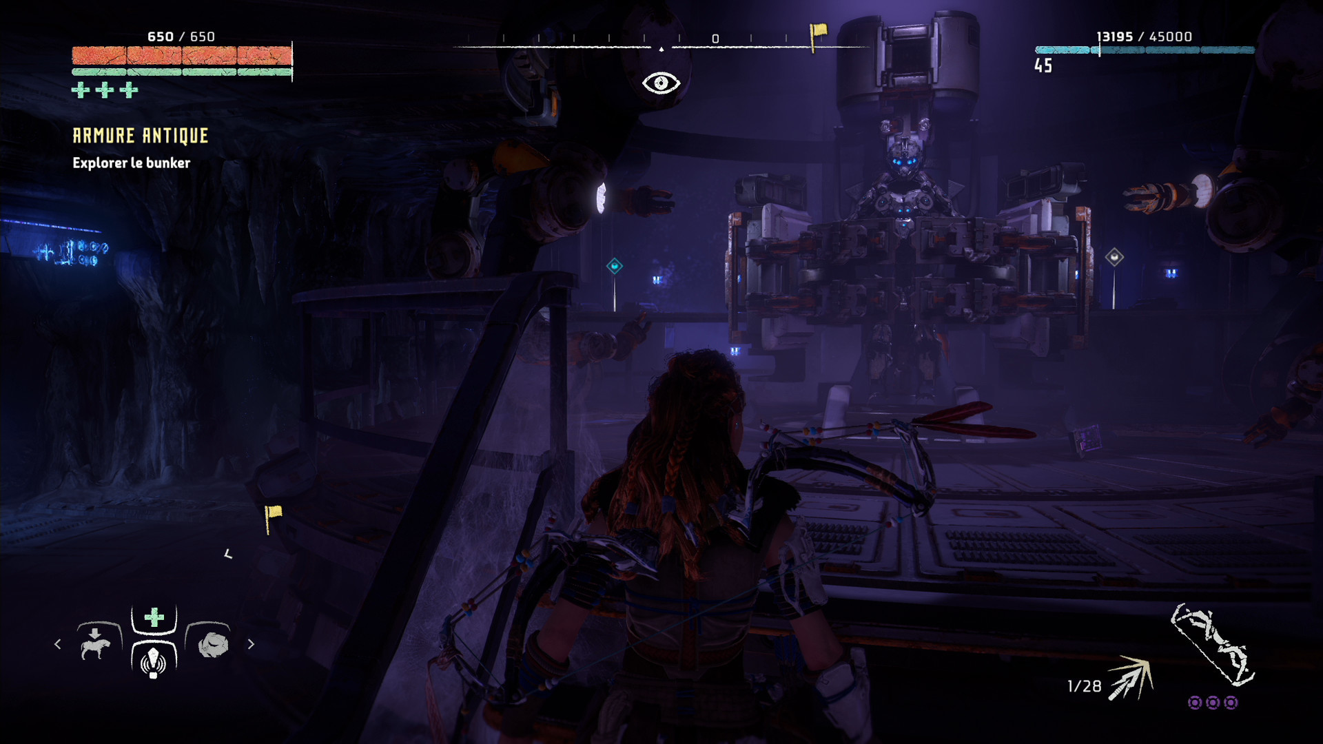 Soluce Horizon Zero Dawn Obtenir l'Armure Antique, position des batteries Millenium