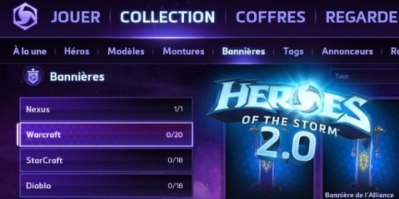 HotS 2.0 - Onglet Collection