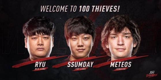 Ryu, Ssumday & Meteos chez 100 Thieves