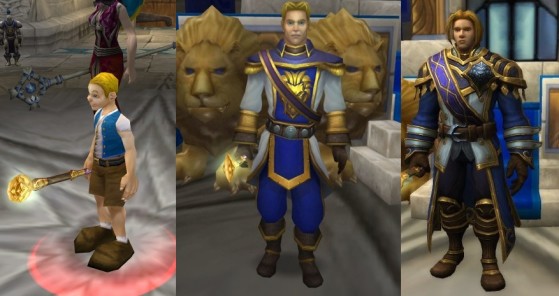 Anduin au fil des années dans World of Warcraft - Heroes of the Storm