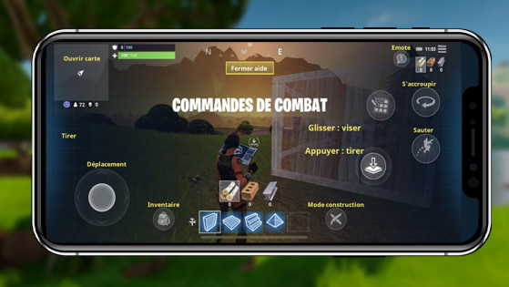 les commandes sur mobile pour fortnite - fortnite a7 2017