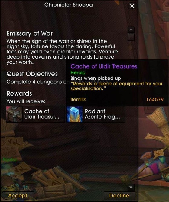 4 donjons mythiques à effectuer pour cette première quête hebdo - World of Warcraft