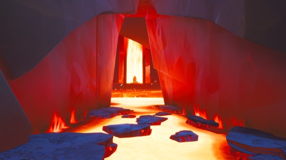Fortnite : la salle secrète sous le volcan