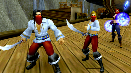 'Ahahah ! On porte des bandanas rouges pour ne pas que vous nous reconnaissiez !' '- Alors déjà, on vous reconnaît, mais surtout, si vous portez tous des bandanas rouges, on sait que vous êtes des Defias...' - World of Warcraft