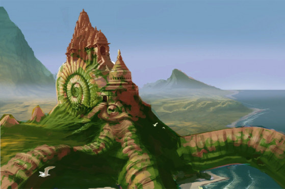 Concept art des Îles aux Dragons, qui pouvaient être aperçues par les grands explorateurs à Vanilla en toute illégalité bien sûr... - World of Warcraft