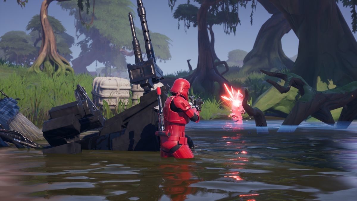 Fortnite：用爆能步槍對對手或衝鋒隊造成傷害