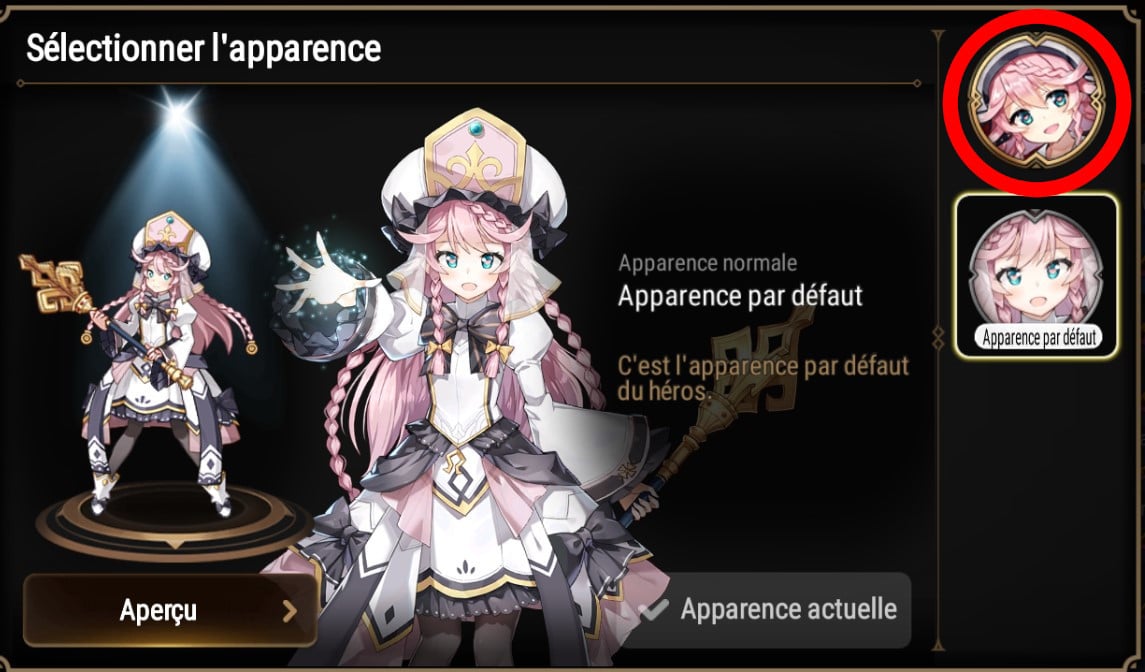 Epic Seven guide des apparences, skins Millenium