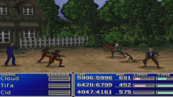 Rude dans sa version de 1997 - Final Fantasy 7 Remake