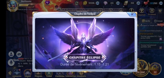 Chapitre éclipse - Saint Seiya Awakening