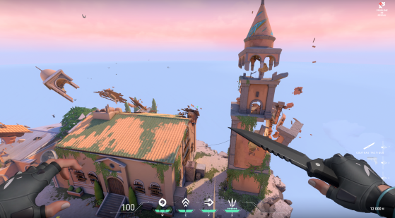 Valorant : Un parcours caché dans le terrain en plein air du mode entraînement