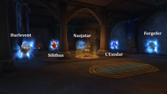 Boralus, portails du Sanctum des sages - World of Warcraft