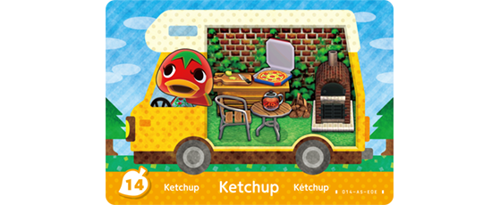Carte Amiibo de Ketchup - Animal Crossing New Horizons