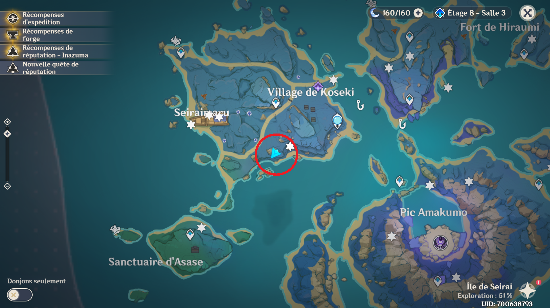 Souvenirs de Seirai Genshin Impact comment réussir la quête cachée