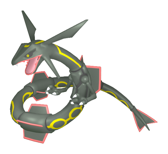Rayquaza en forme chromatique - Pokémon Diamant Étincelant et Perle Scintillante