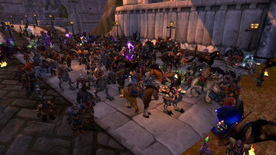 Ce n'était pas pour un raid que nous étions réunis sur cette capture, mais l'idée était similaire tous les soirs à la Veille de Morgan. - World of Warcraft