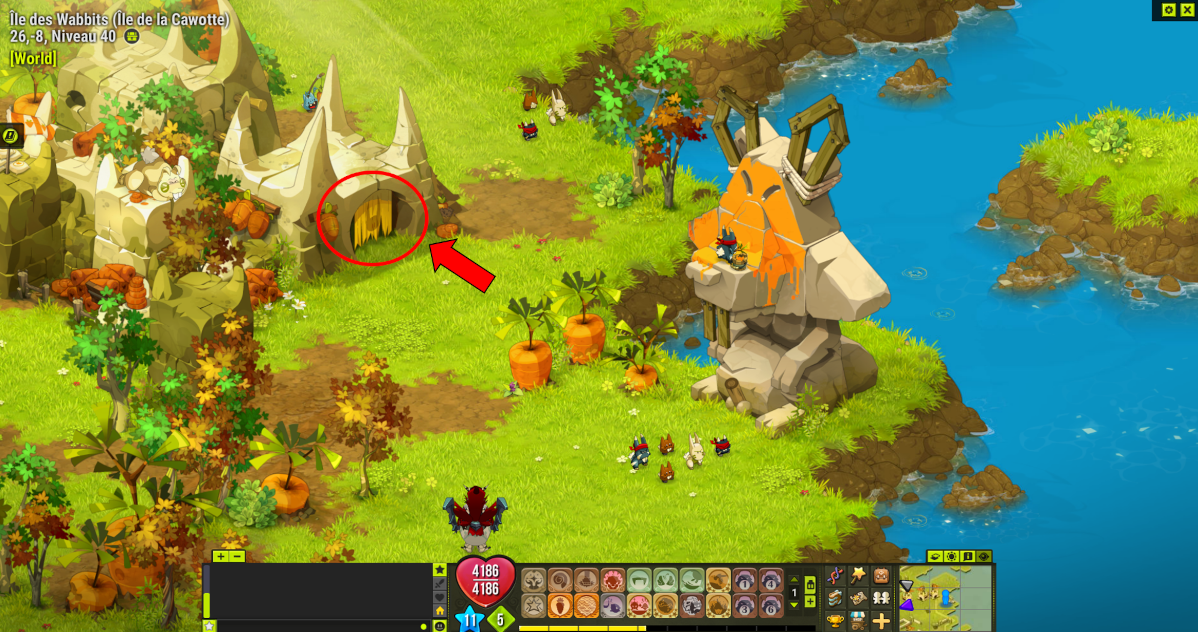 Dofus Île des Wabbits, Chemin vers le Wabbit GM Millenium