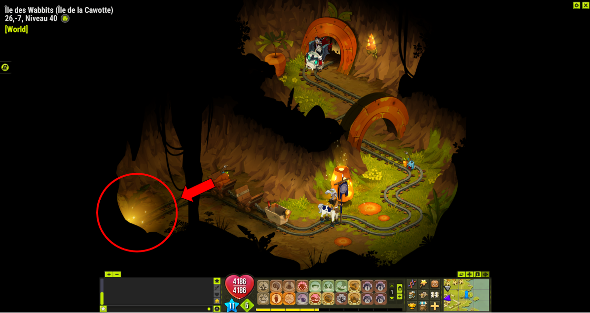 Dofus Île des Wabbits, Chemin vers le Wabbit GM Millenium