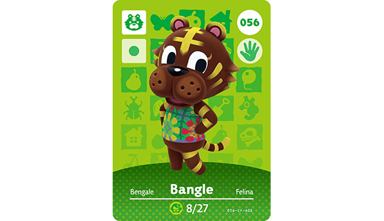 Carte Amiibo de Bengale - Animal Crossing New Horizons