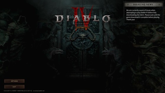 Menu principal de Diablo 4. - Diablo IV