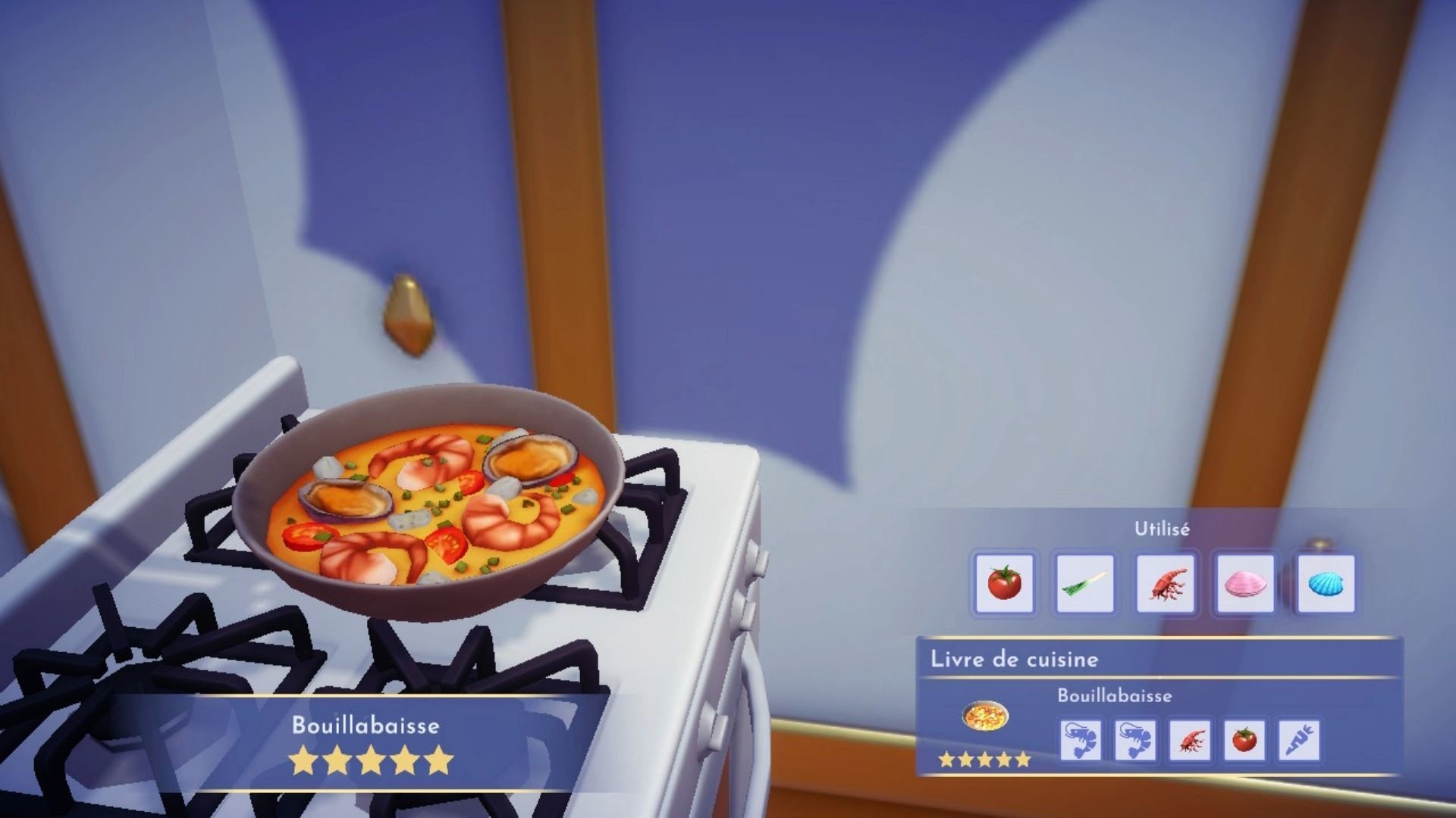 Bouillabaisse Disney Dreamlight Valley Recette et ingrédients pour