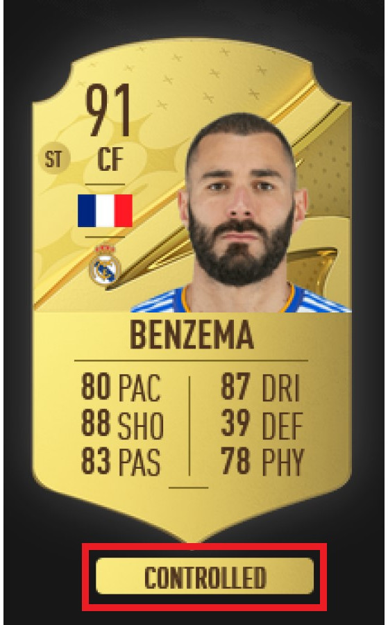 Benzema fait partie des joueurs à l'archétype 'Contrôlé' - FIFA 23