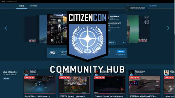 Star Citizen - CitizenCon 2952 : Le nouveau Community Hub