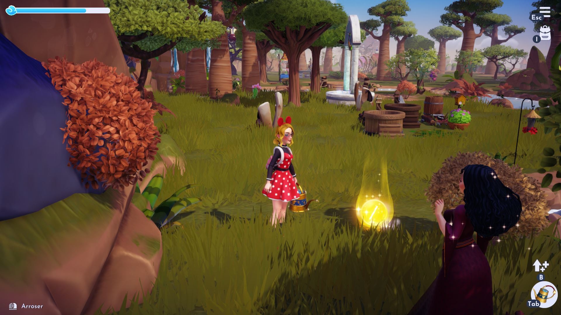 WallE Disney Dreamlight Valley Lys de la passion noir, télescope