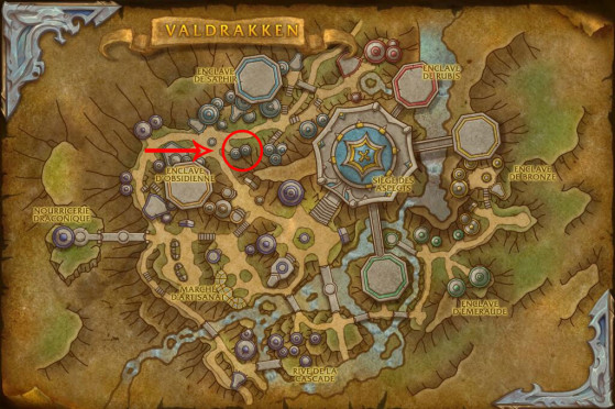 Localisation de Mythressa - World of Warcraft