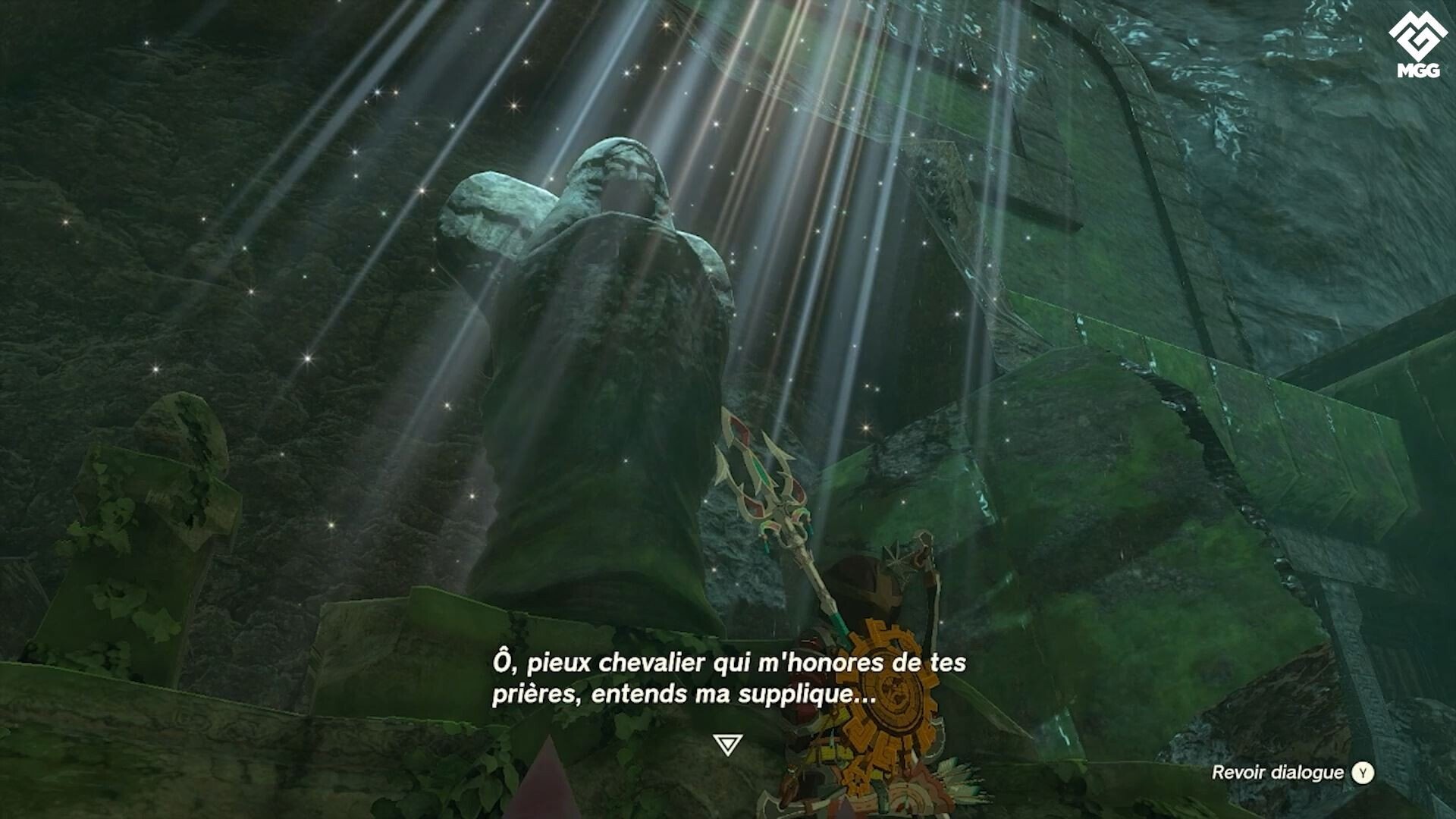 La source du courage Zelda Tears of the Kingdom Où trouver la statue de la matriarche et la