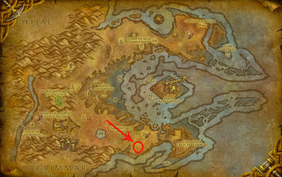 Localisation d'Azuregos - World of Warcraft