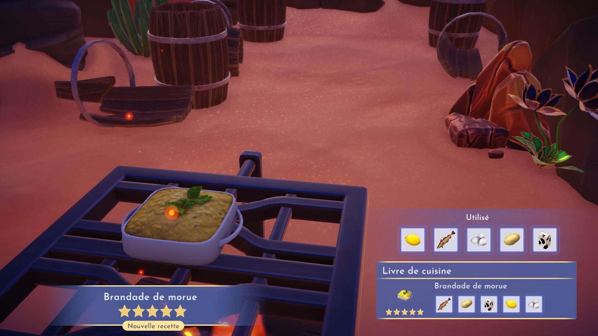 Recettes du DLC Disney Dreamlight Valley : La liste complète des plats