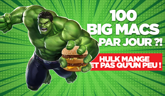 La quantité de nourriture que doit ingurgiter Hulk par jour est juste hallucinante, vous n'allez pas vous en remettre !