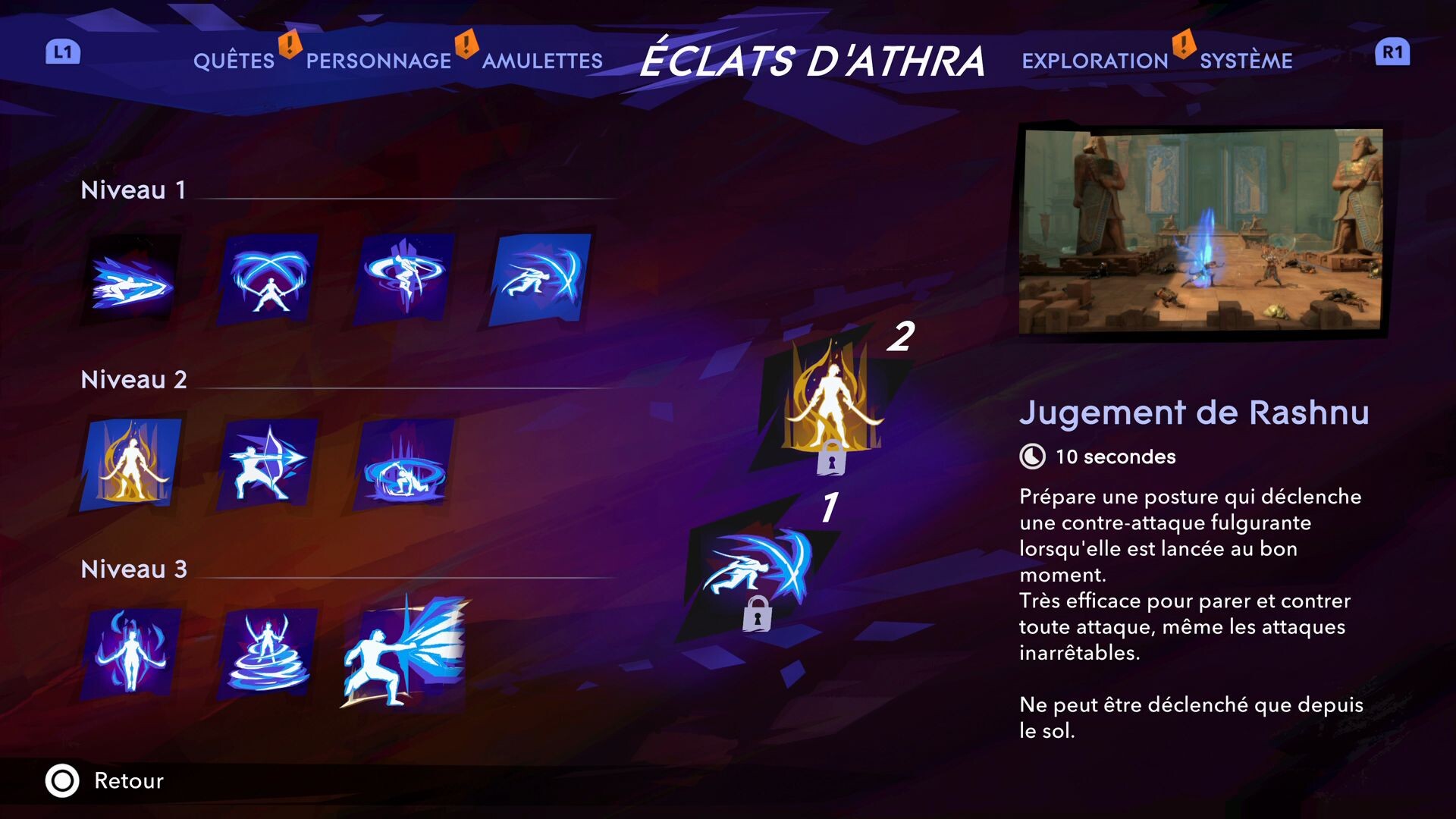 Trophées Prince of Persia The Lost Crown Liste et comment obtenir le Platine ? Millenium