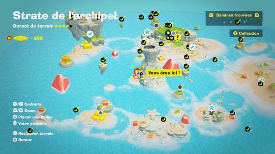 Emplacement parcours défi 3 - Donkey Kong Bananza