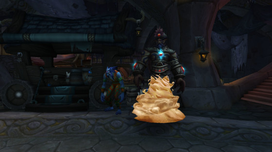 Eskrokar accompagné du génie Al'Abas dans le domaine de classe des voleurs à Dalaran (Legion) - World of Warcraft