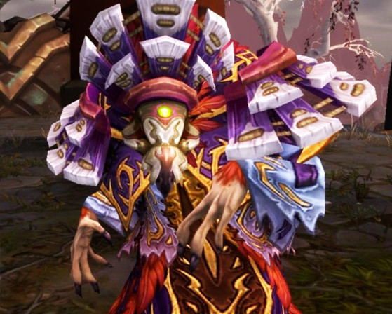 Le Roi-Serre Ikiss dans les Flèches d'Arak, Draenor alternative - World of Warcraft