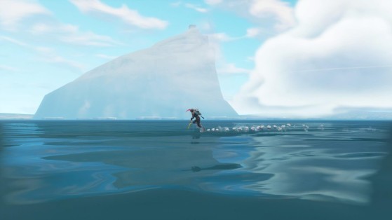 fortnite un iceberg dans la tempete de neige - fortnite neige fond