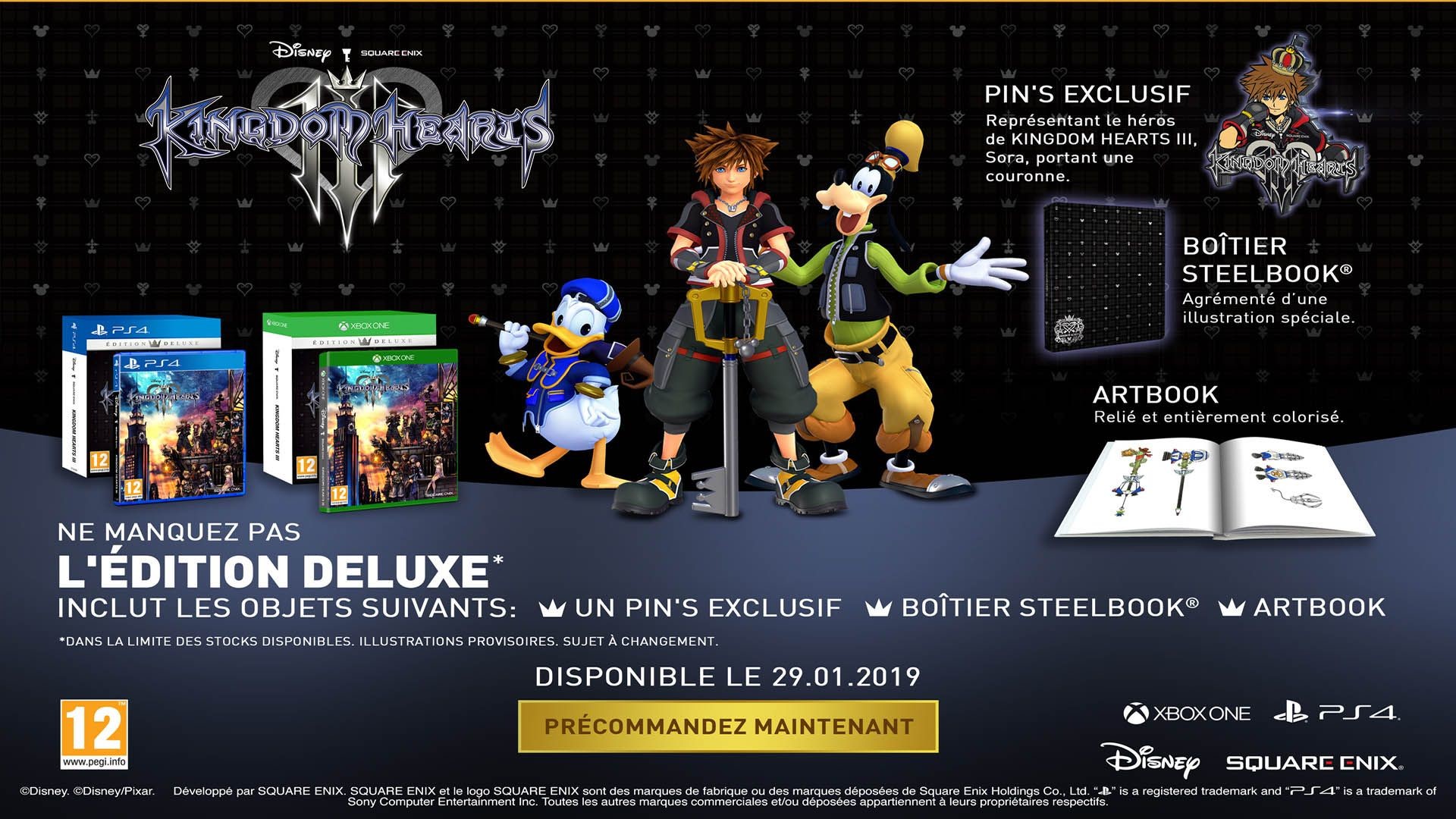 what is in kingdom hearts 3 deluxe